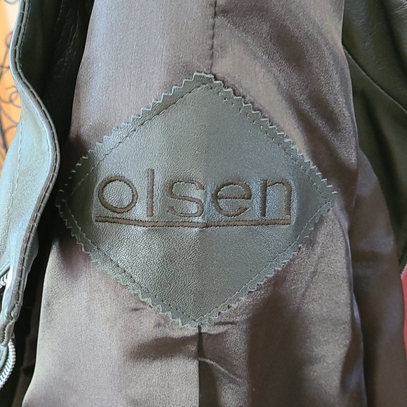 Olsen Leather 2 way zipper jacket - Picture 6 of 6